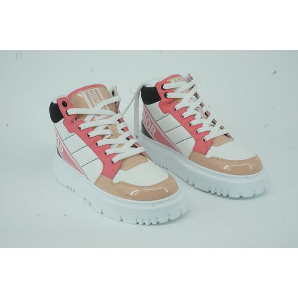 Christian Dior D Player Leather High Top Sneakers SZ 36 Trainer $2314 Basketball - Picture 5 of 12